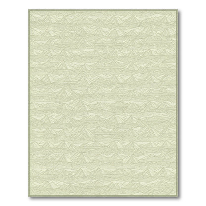 Sage Green Mountain Geometric Area Rug