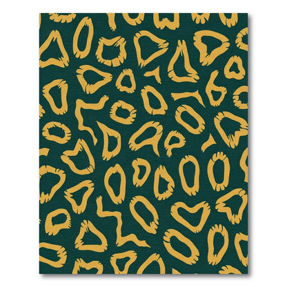 Bold Mustard Abstract Spots Rug
