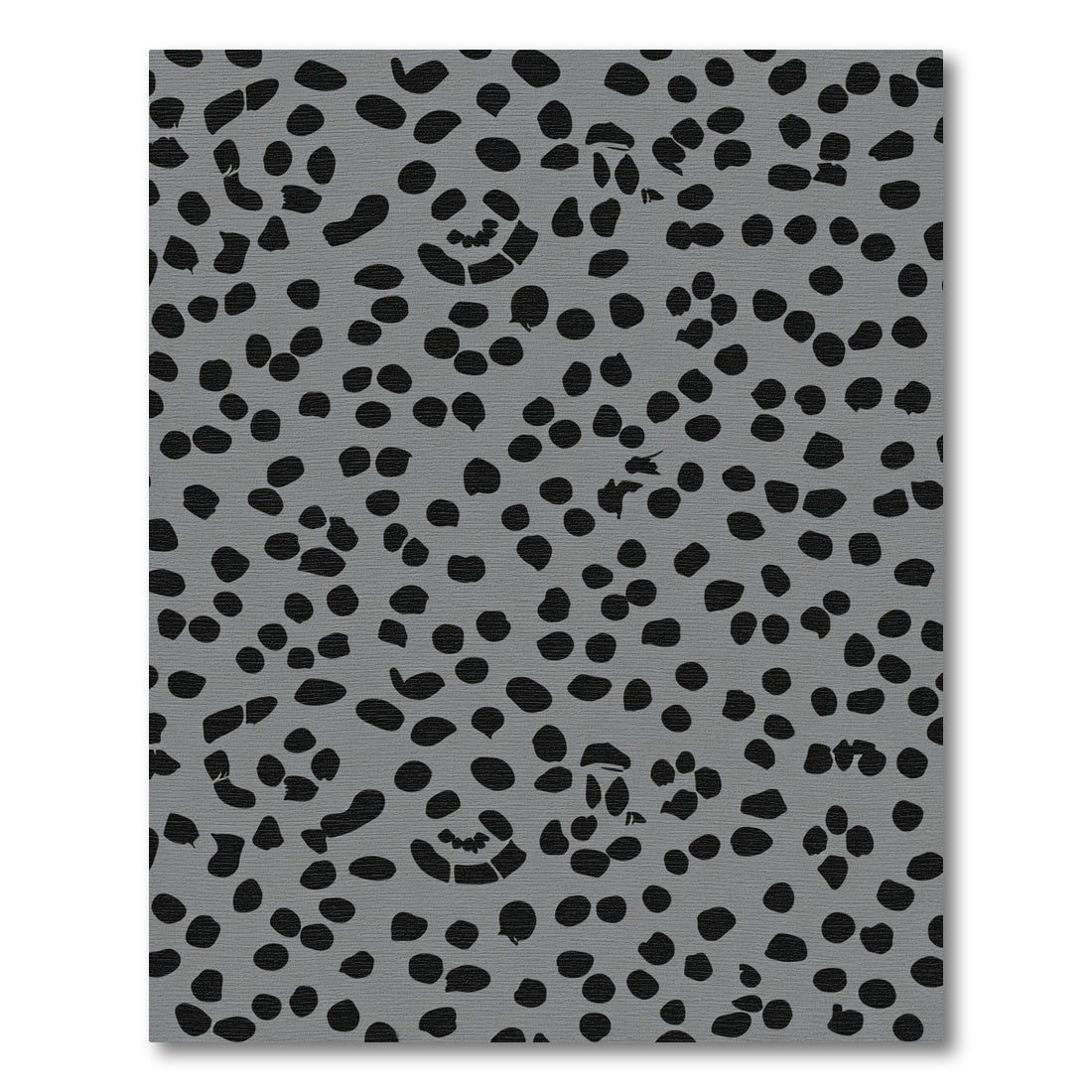 Gray Black Scattered Spots Rug