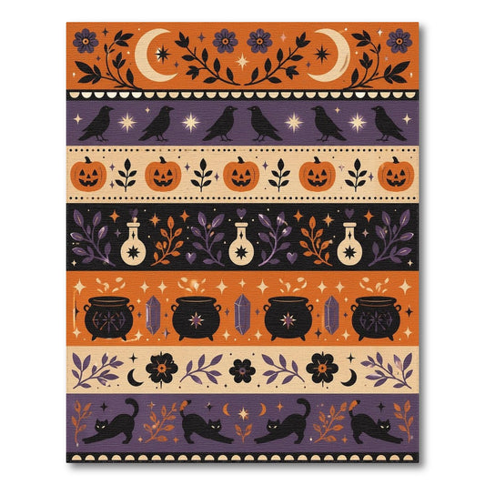 Halloween Patterned Washable Area Rug