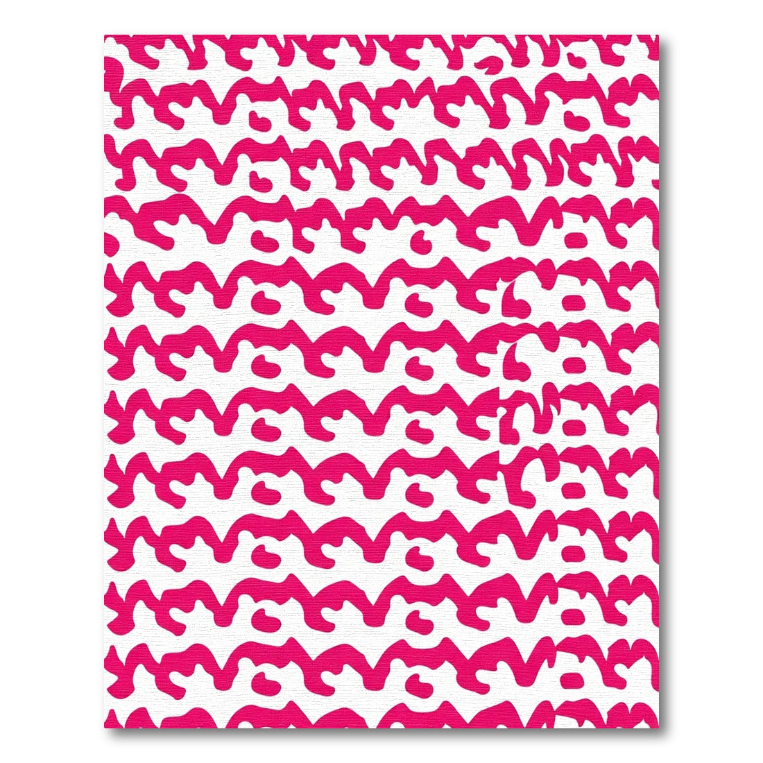 Bold Pink Wave Stripe Rug