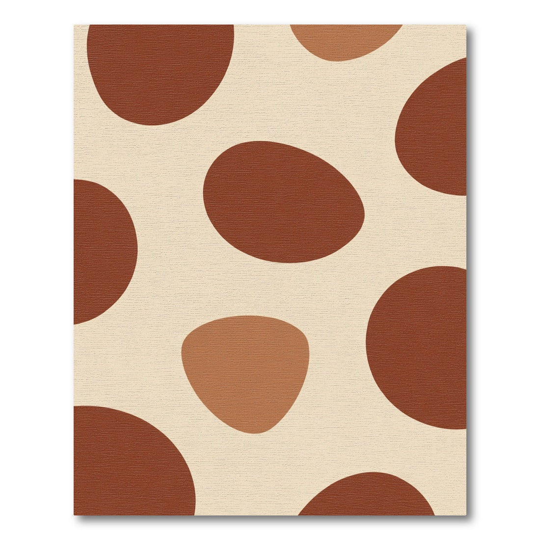 Terracotta Organic Spot Composition Rug