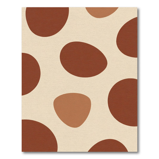Terracotta Organic Spot Composition Rug