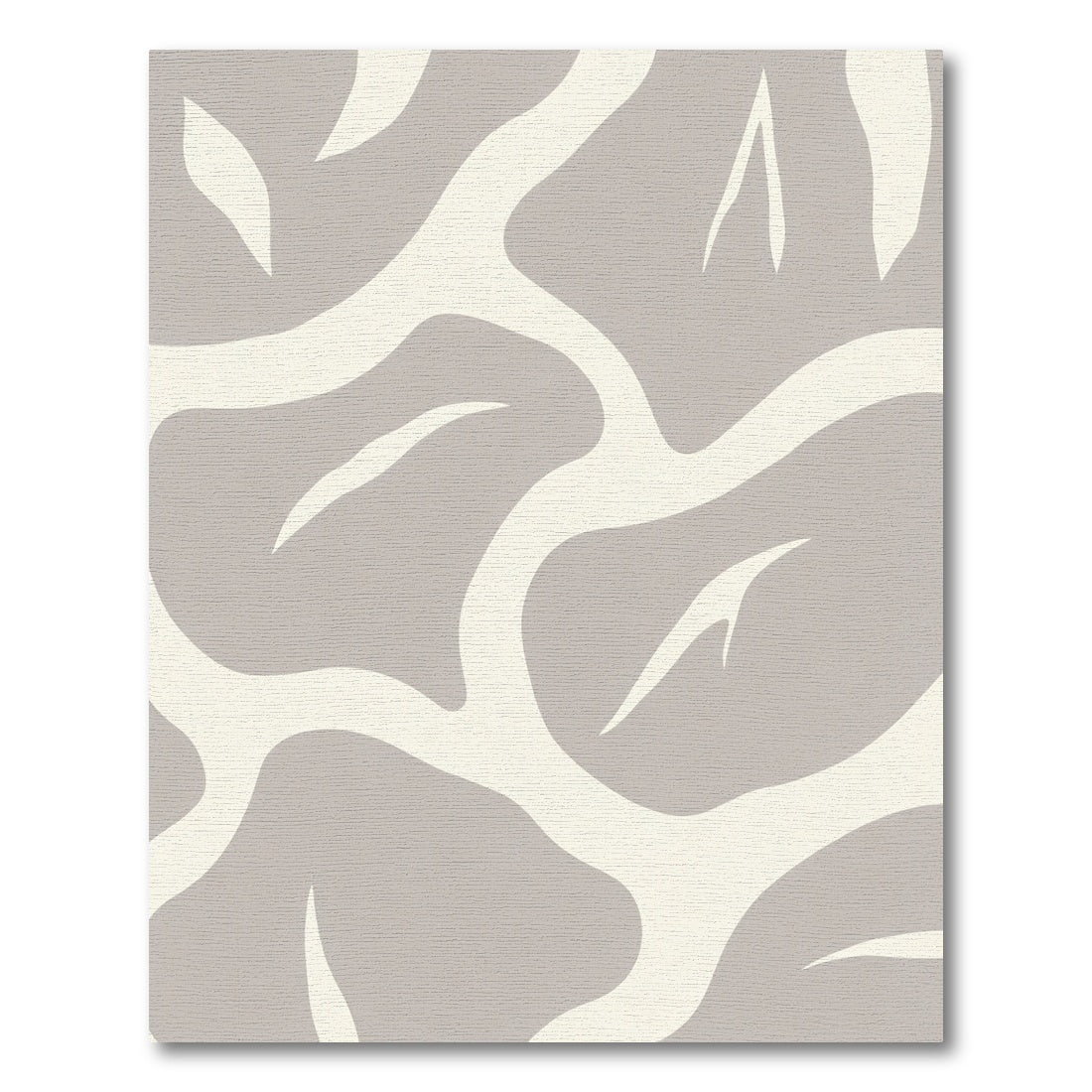 Abstract Creamy Branches Taupe Rug