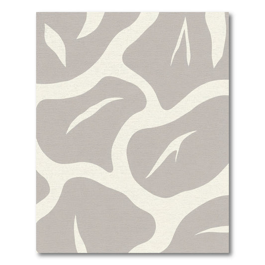 Abstract Creamy Branches Taupe Rug