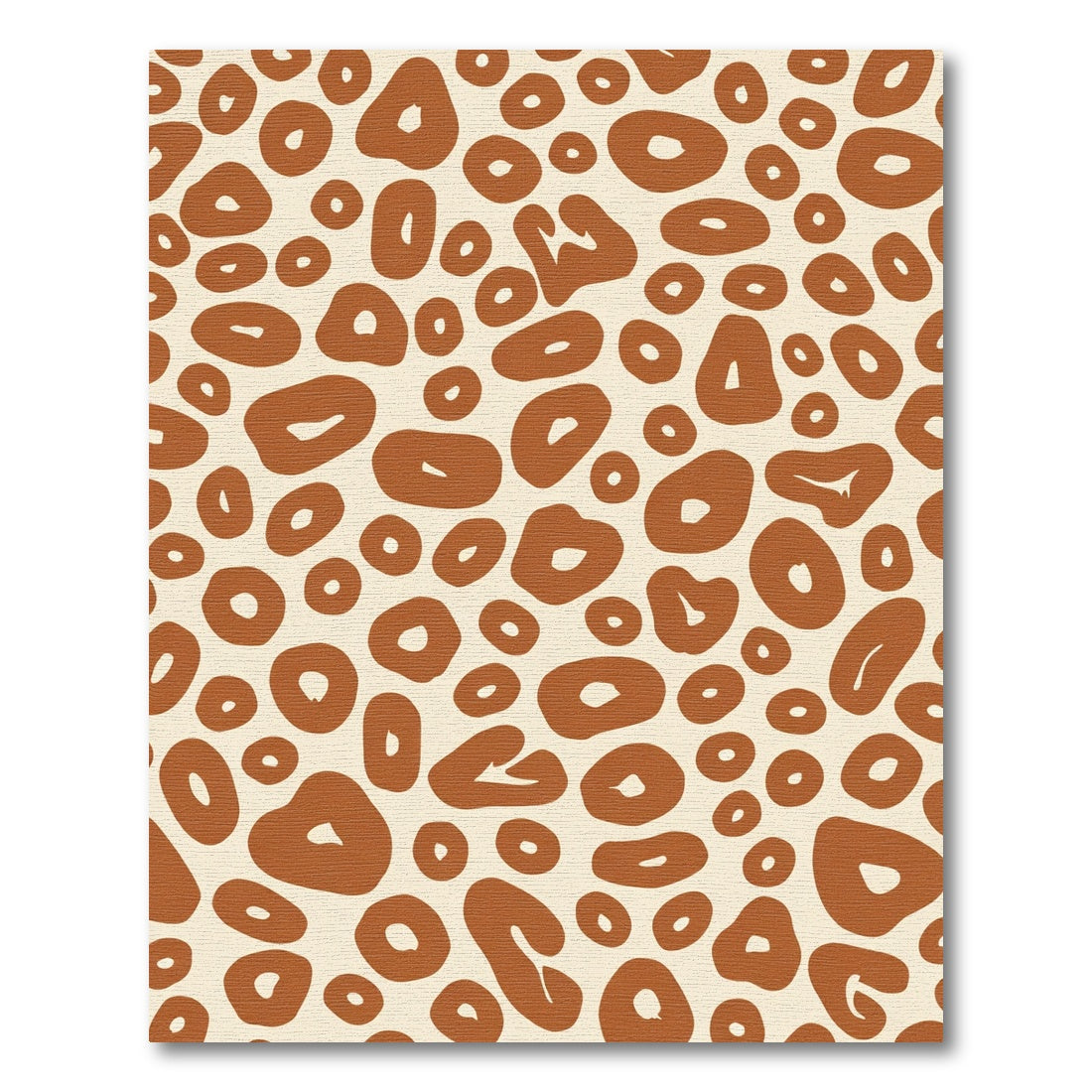Terracotta Speckled Abstract Spots Rug