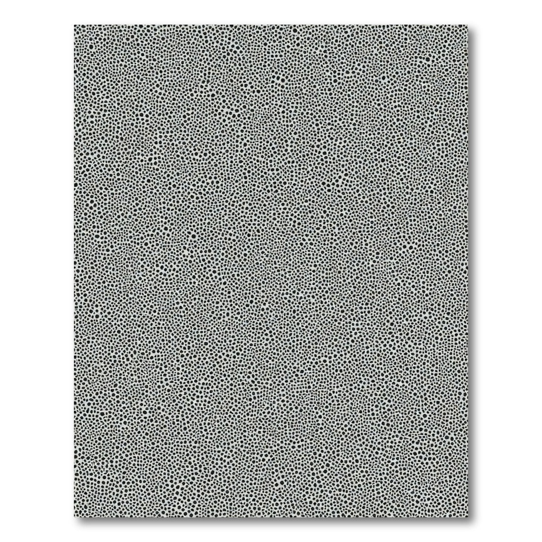 Modern Black White Pebble Scatter Rug