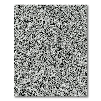 Modern Black White Pebble Scatter Rug