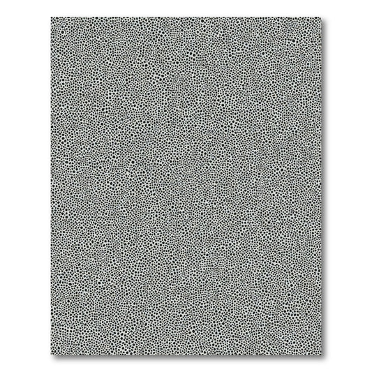 Modern Black White Pebble Scatter Rug