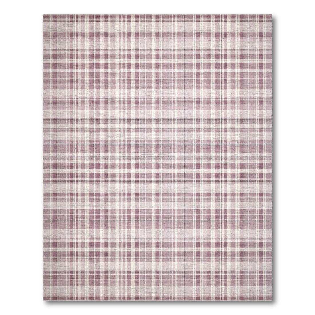 Plaid Purple Plaid Geometric Area Rug