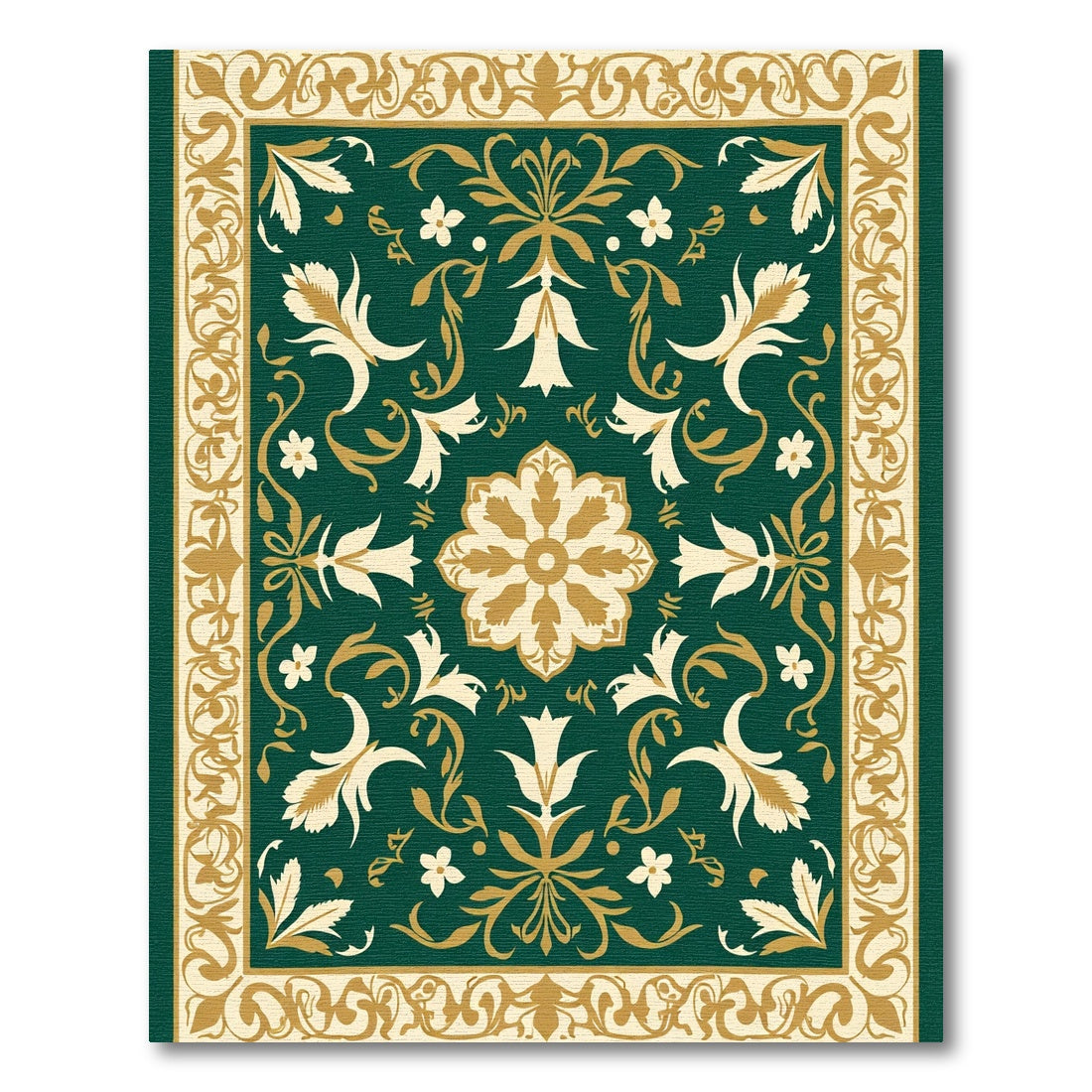 Emerald Botanical Garden Medallion Rug
