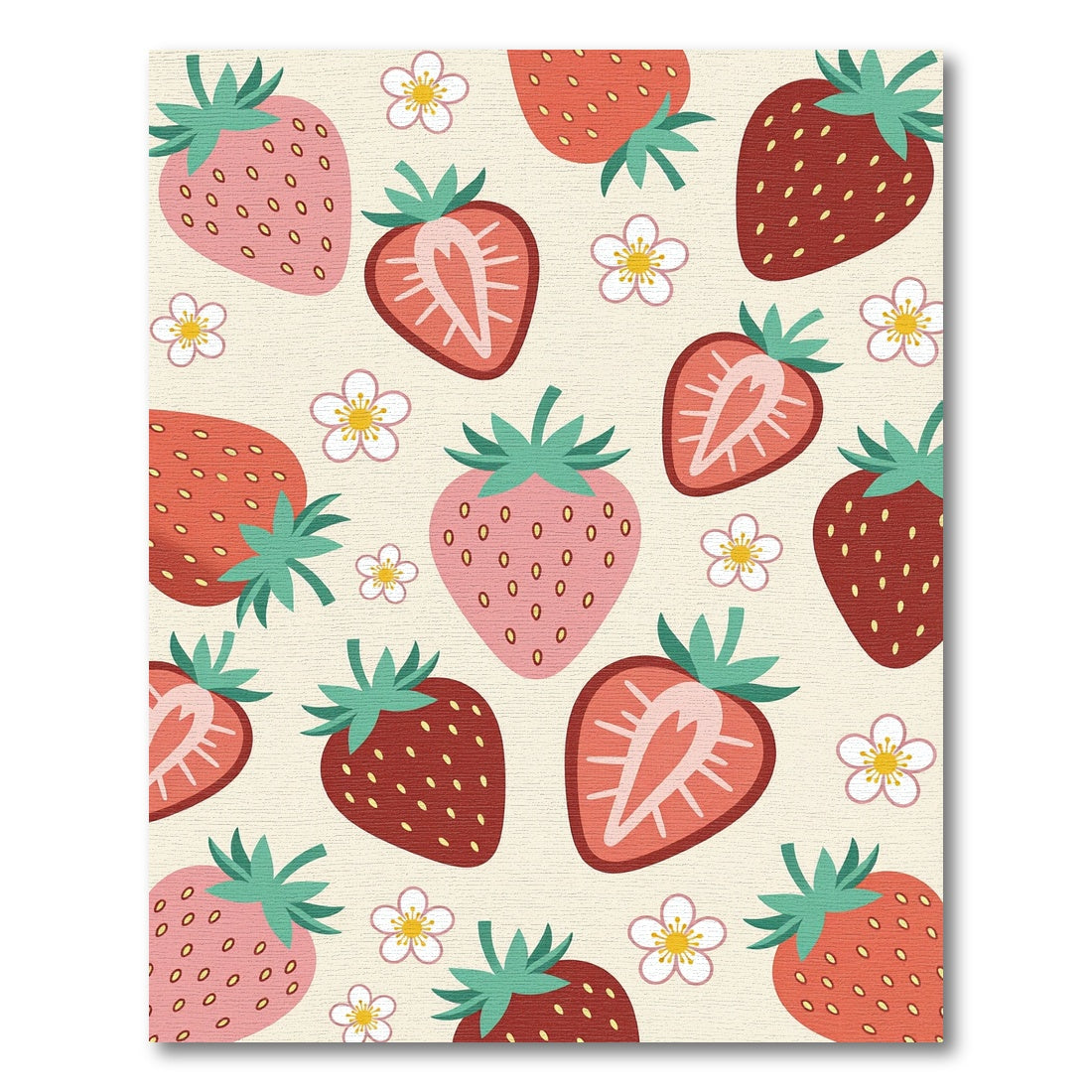 Sweet Strawberry Fields Patchwork Rug