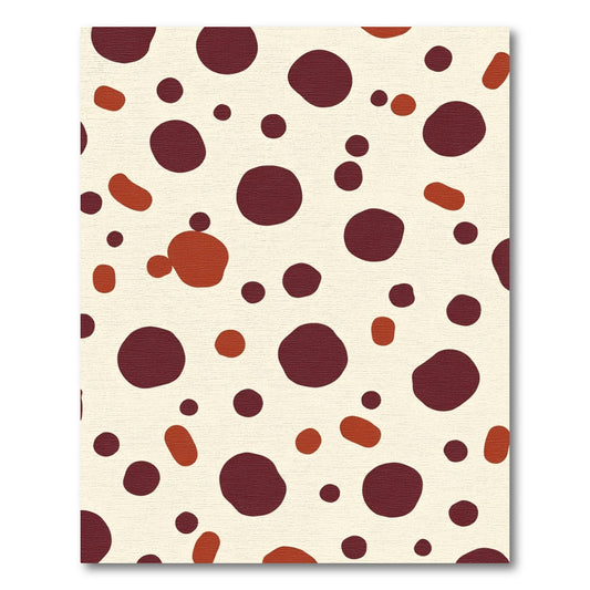 Crimson Tan Speckled Organic Scatter Rug