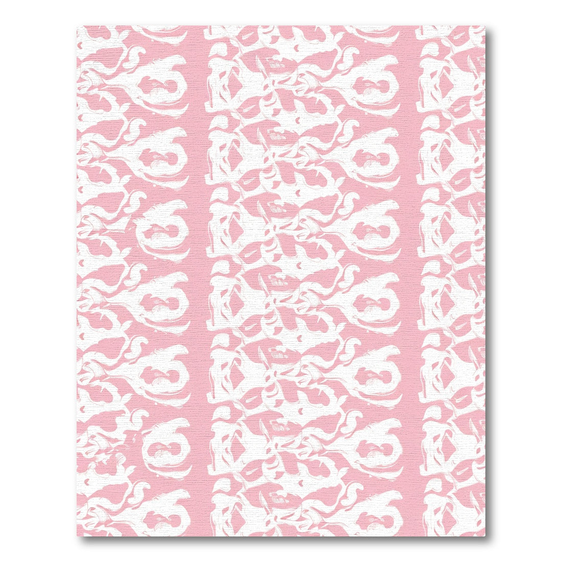 Soft Pink Organic Swirl Abstraction Rug