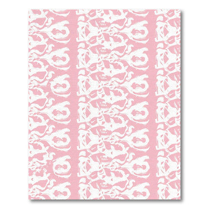 Soft Pink Organic Swirl Abstraction Rug