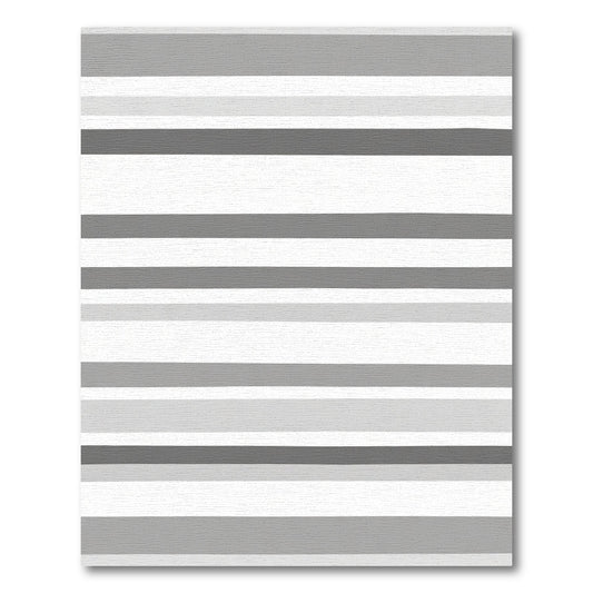 Monochromatic Horizontal Stripe Rug