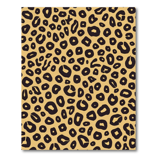 Golden Leopard Spot Spots Rug