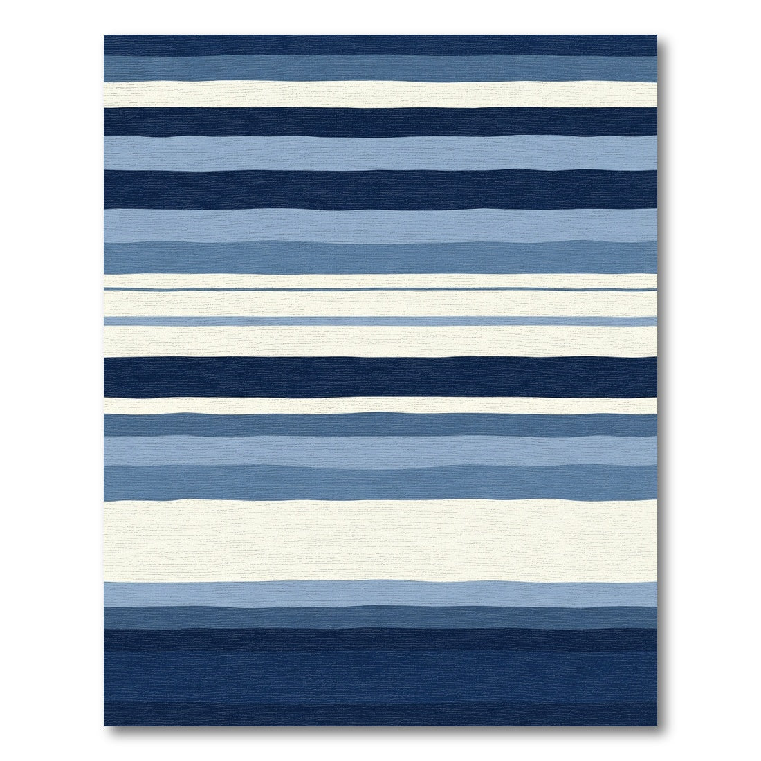 Coastal Stripes Blue Cream Rug