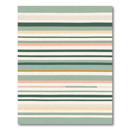 Verdant Stripe Textured Comfort Rug