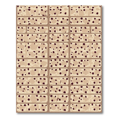 Abstract Taupe Speckled Rectangles Rug