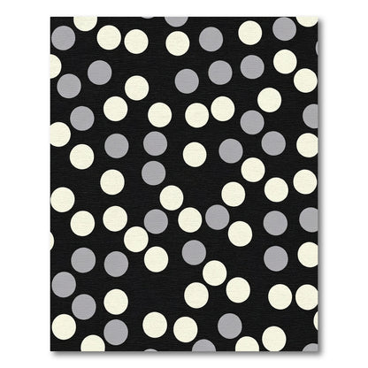 Abstract Scattered Circles And Dots Rug