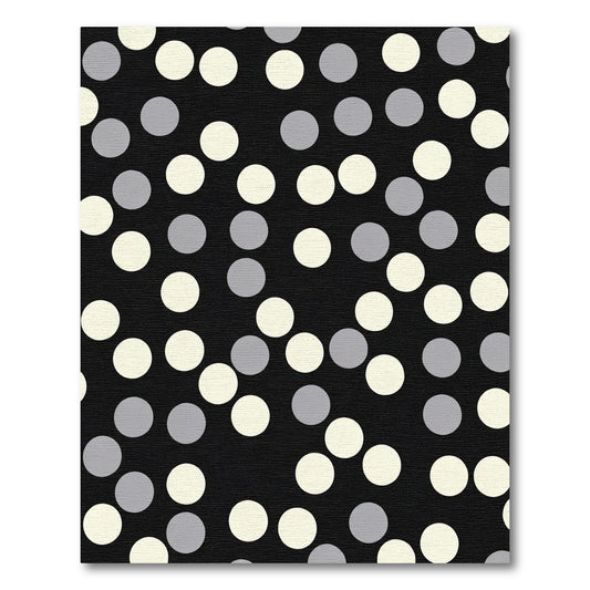 Abstract Scattered Circles And Dots Rug