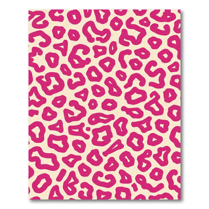 Vibrant Magenta Abstract Spots Rug