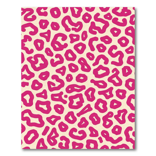 Vibrant Magenta Abstract Spots Rug
