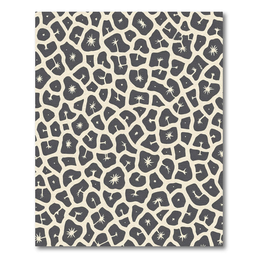 Cream And Charcoal Organic Cell Rug