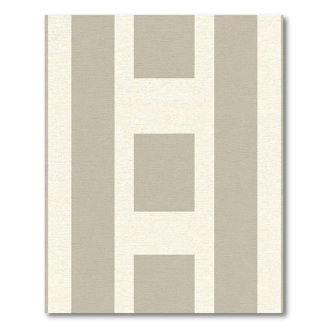 Contemporary Neutral Stripe Geometric Rug