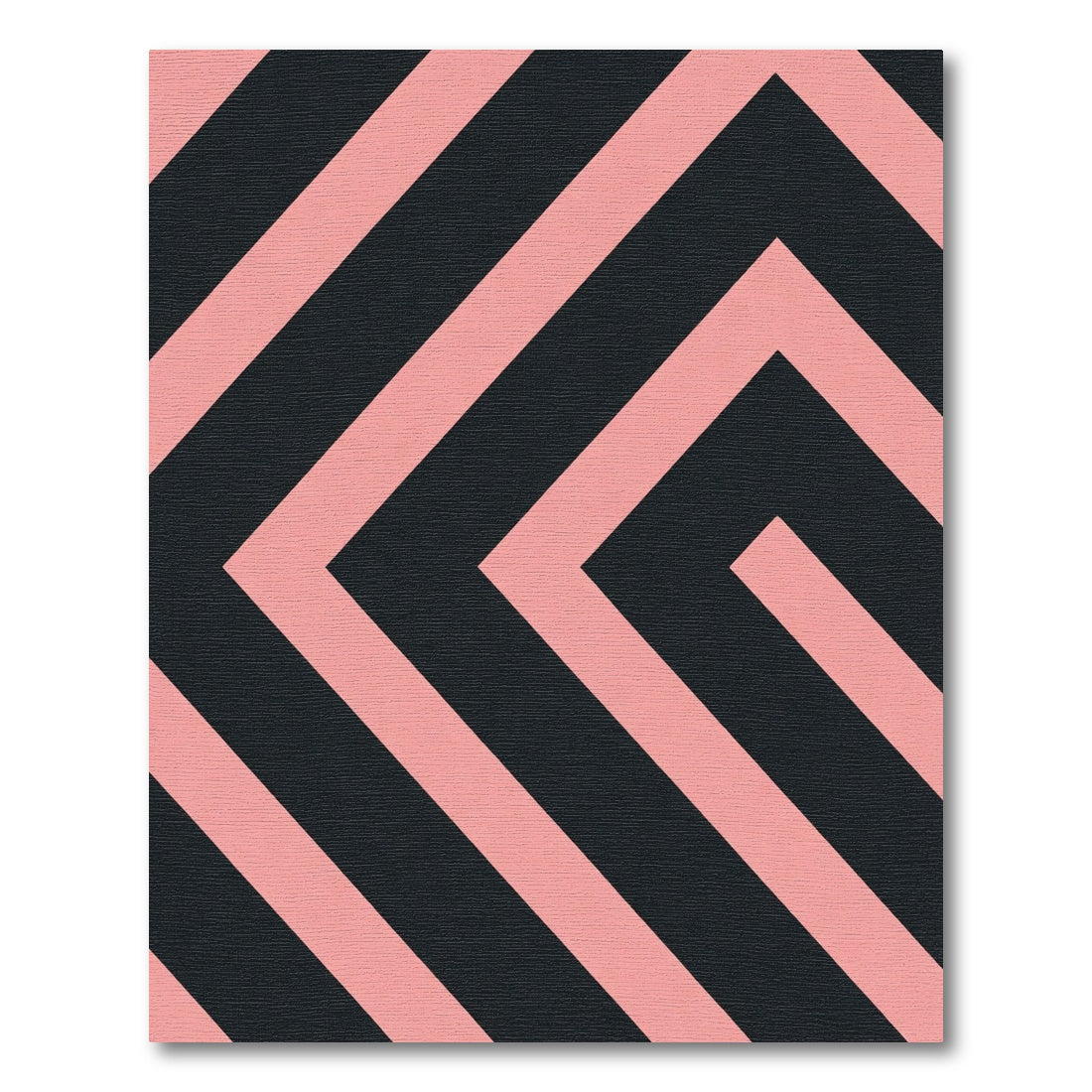 Blush Pink Chevron Pattern Rug