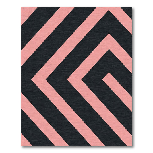 Blush Pink Chevron Pattern Rug