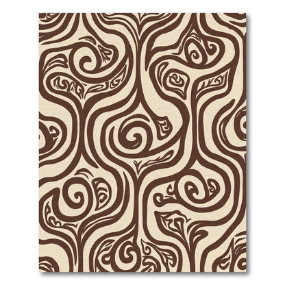 Chocolate Swirl Organic Vine Rug