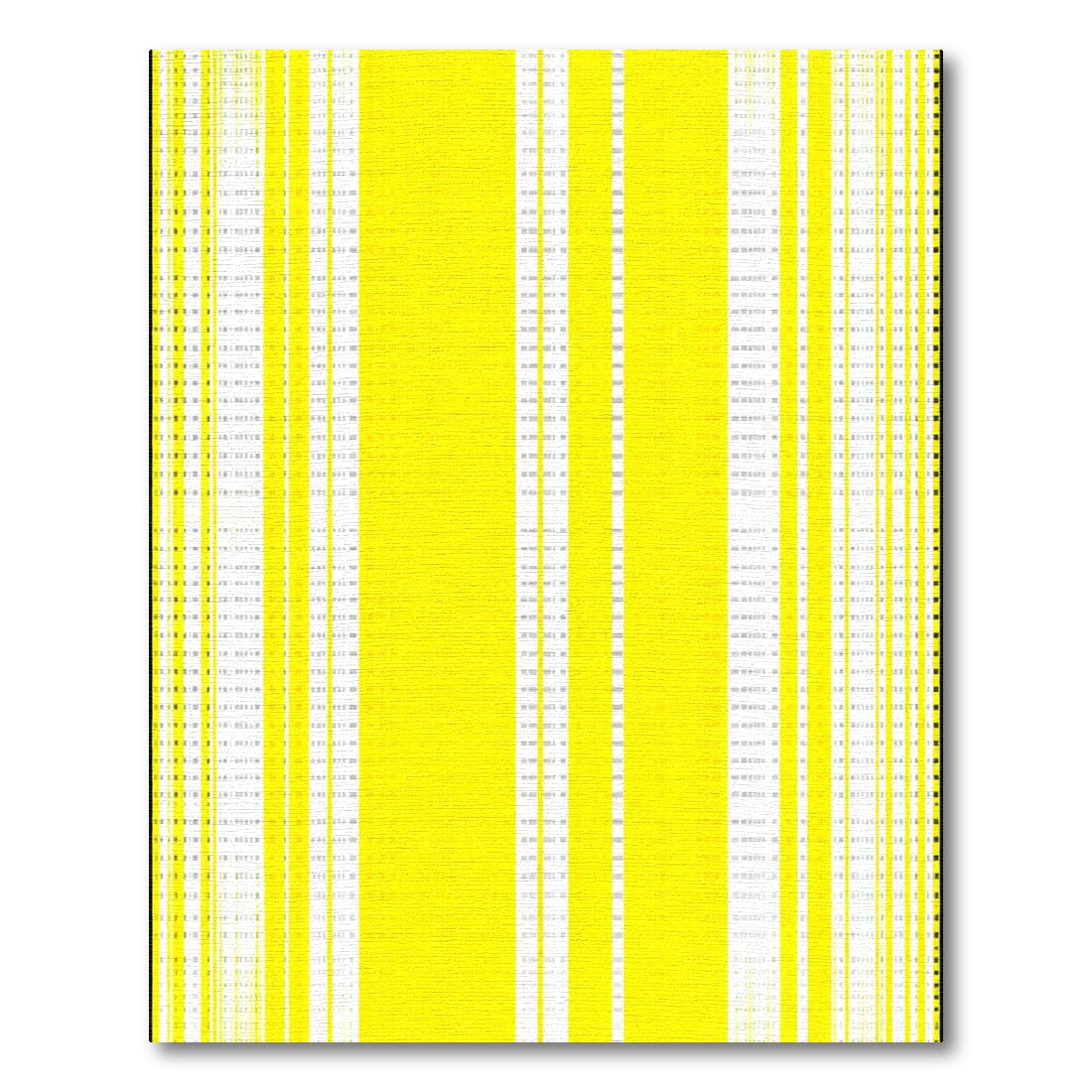 Vibrant Yellow Vertical Stripe Rug