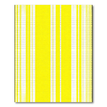 Vibrant Yellow Vertical Stripe Rug