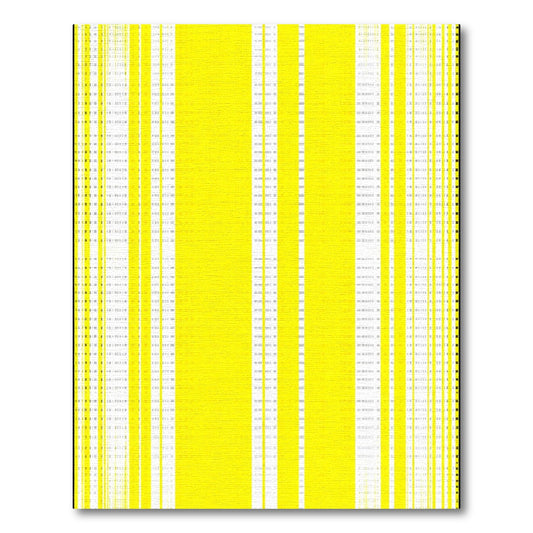 Vibrant Yellow Vertical Stripe Rug