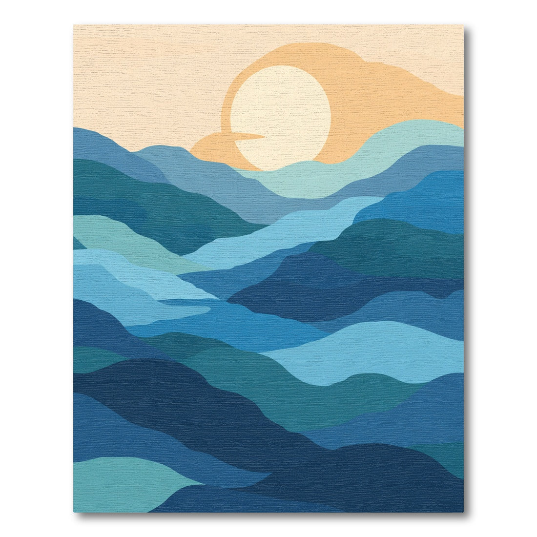 Ocean Layers Sunset Harmony Rug