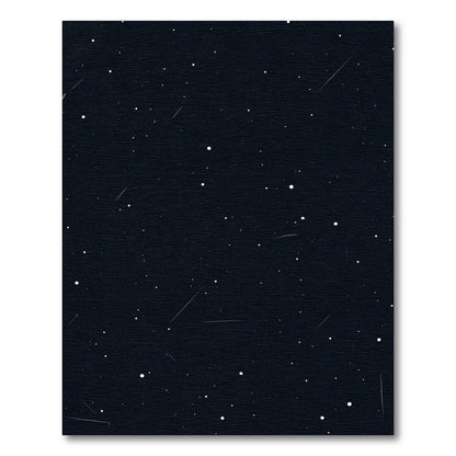 Dark Night Sky Shooting Stars Rug