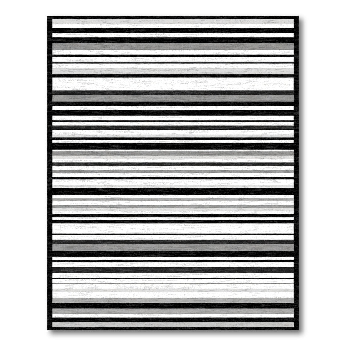 Monochromatic Horizontal Stripe Rug