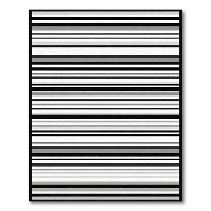 Monochromatic Horizontal Stripe Rug