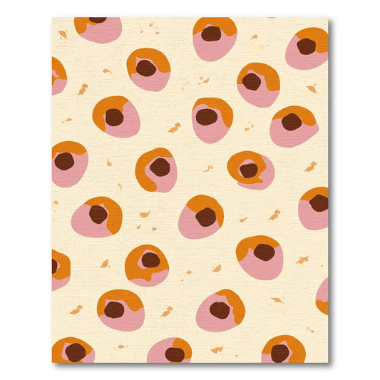 Pink Orange Dot Cluster Rug
