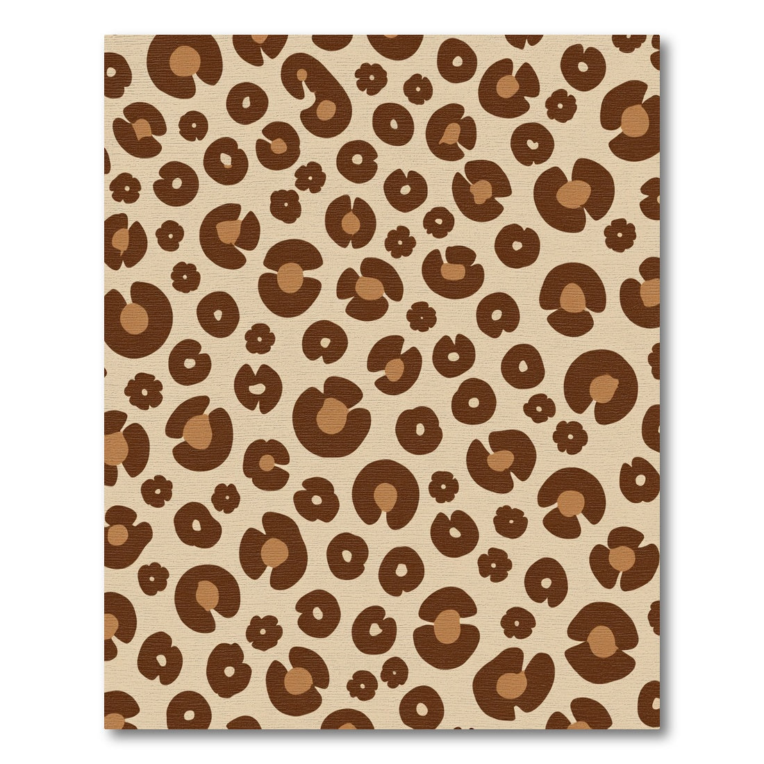 Brown Leopard Spot Organic Rug