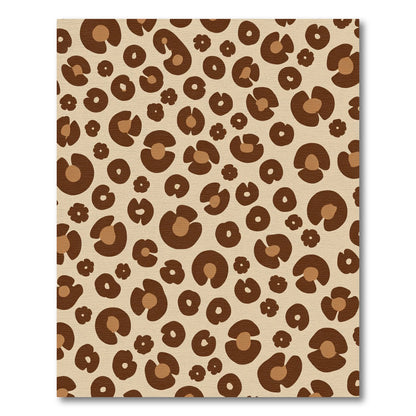 Brown Leopard Spot Organic Rug