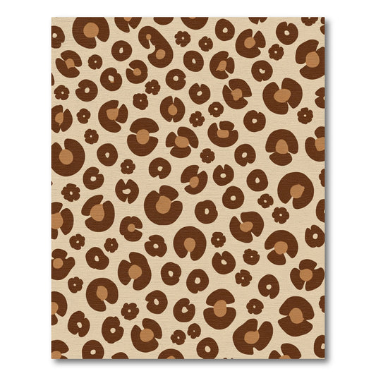 Brown Leopard Spot Organic Rug