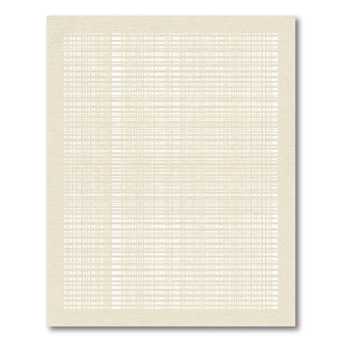 Cream Geometric Intersecting Lines Rug