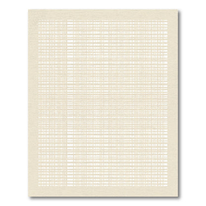 Cream Geometric Intersecting Lines Rug