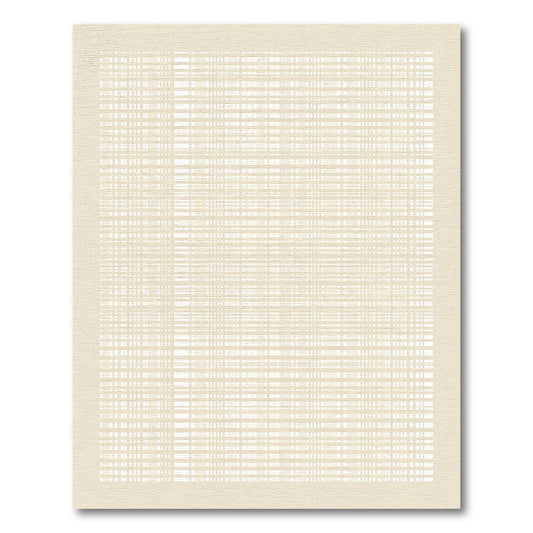 Cream Geometric Intersecting Lines Rug