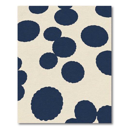 Deep Blue Blob Scatter Rug