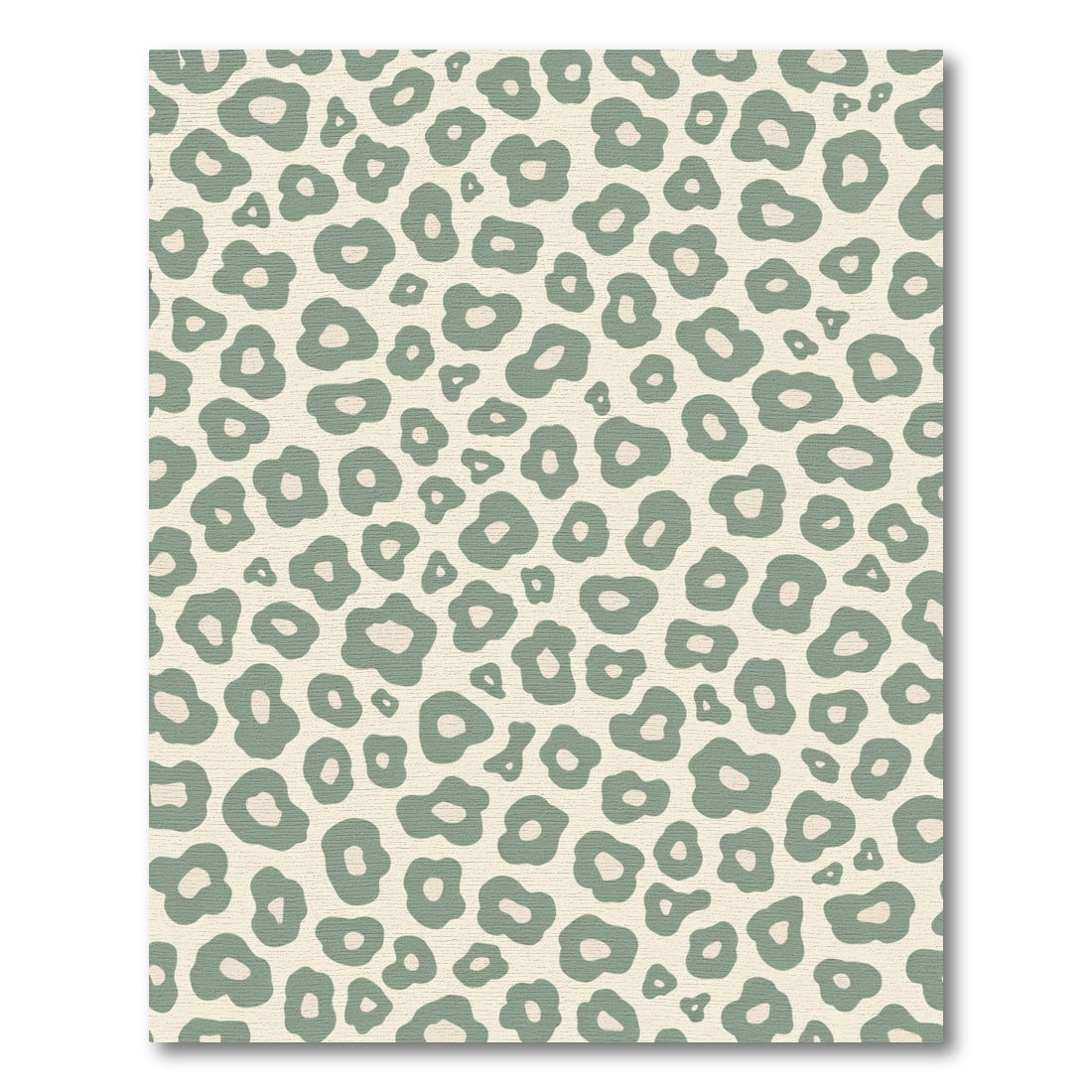 Sage Leopard Spots Abstract Rug