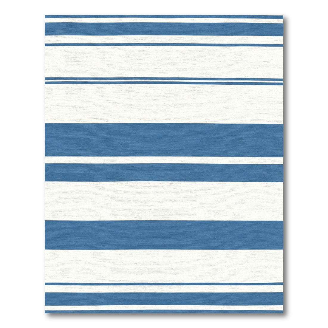 Classic Blue White Striped Rug